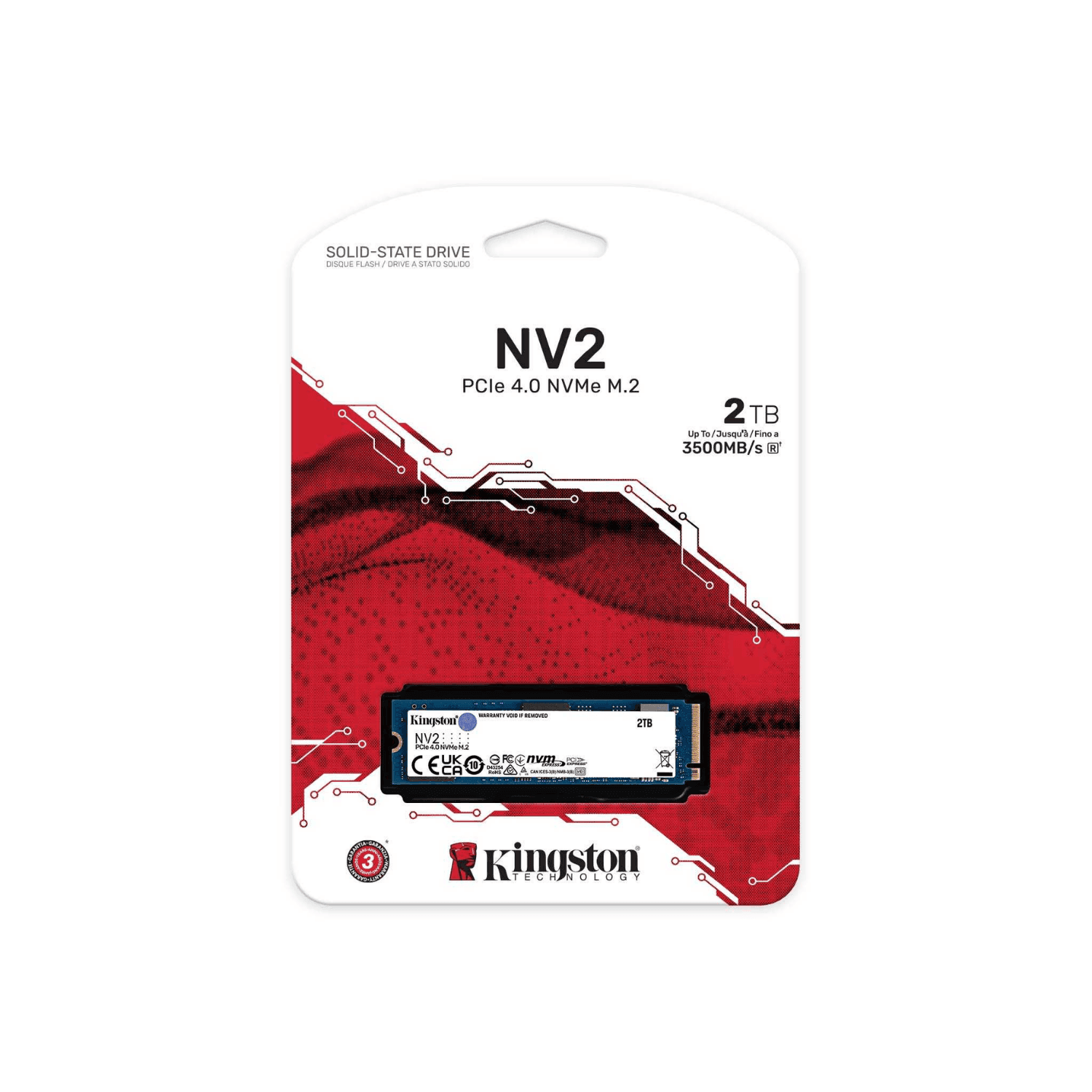 Kingston NV2 2TB SSD 2280 NVMe SSD Storage مساحة تخزين – PC