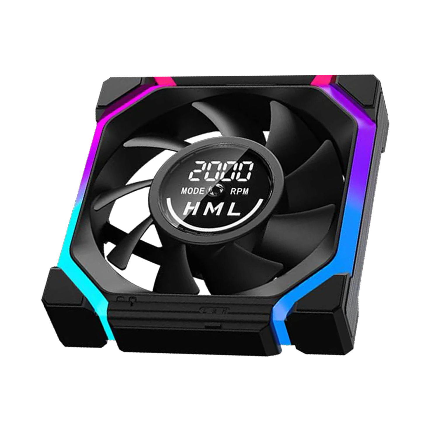 Jungle Leopard LCD GALAXY V2 120mm SINGLE Fan BLACK - مراوح تبريد