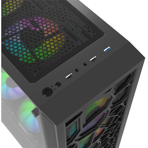 Twisted Minds 03 Spider Mid Tower Gaming Case - TM-GM-II - Black - كيس