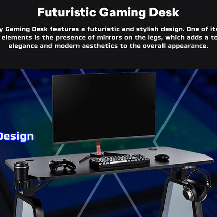 Twisted Minds Infinity Gaming Desk Mirror Legs TM-GMD12-1D - طاوله