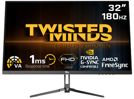 Twisted Minds 32 inch, HDR ,FHD ,180Hz, VA, OD , MPRT 1ms, HDMI2.0 Gaming Monitor | Twisted Minds 32inch, HDR ,FHD ,180Hz, VA, OD , MPRT 1ms, HDMI2.0 Gaming Monitor PS5 / XBOX / PC - شاشه العاب