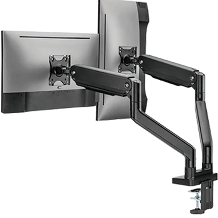 Twisted Minds Dual Monitor Heavy Duty Spring Assisted Monitor Arm USB Port TM-60-C012 - حامل شاشات