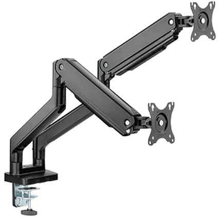 Twisted Minds Dual Monitor Heavy Duty Spring Assisted Monitor Arm USB Port TM-60-C012 - حامل شاشات