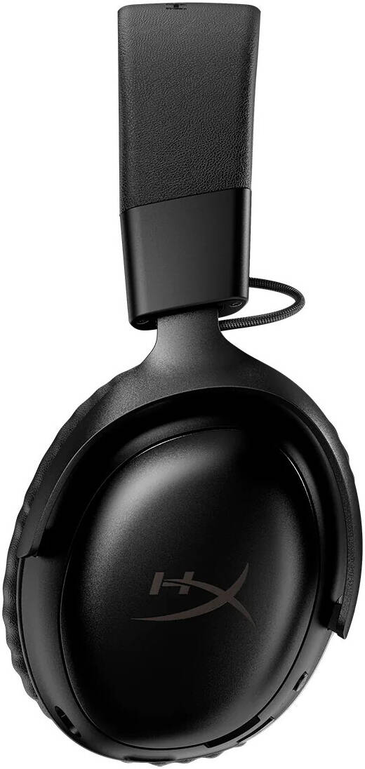 HyperX Cloud III S 2.4GHz, Bluetooth, Battery Life up to 120 Hours 2.4GHz / 200 Hours Bluetooth, Detachable Mic – Black - سماعة سوداء لاسلكية
