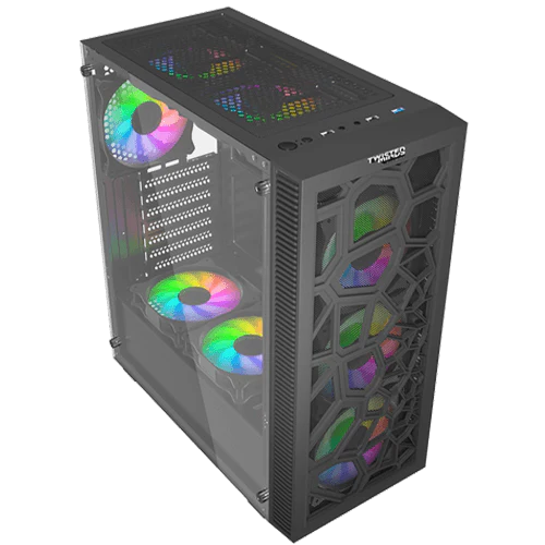 Twisted Minds 03 Spider Mid Tower Gaming Case - TM-GM-II - Black - كيس