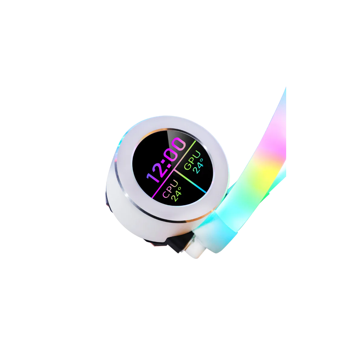 GAMEON KRAKEN N360 LCD Display Liquid CPU Cooler 360mm With ARGB Tube  White - مبرد مائي مع شاشه