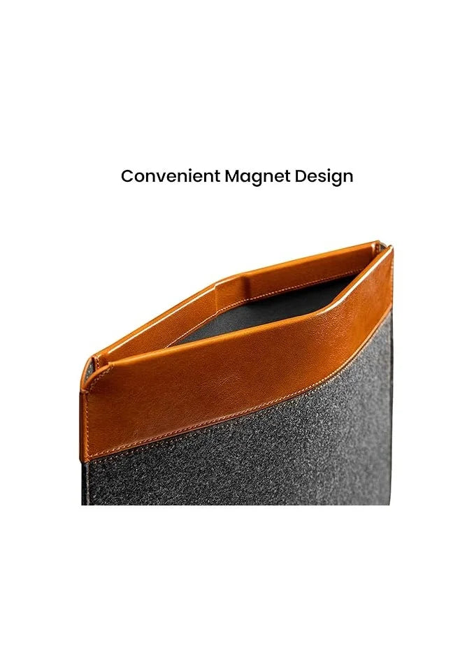 Tomtoc Vintage H16 laptop Sleeve - grey - حقيبة لابتوب