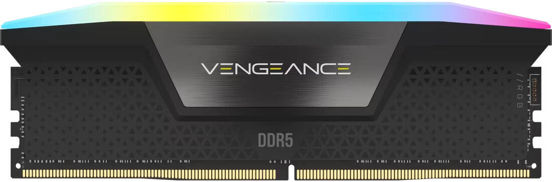 Corsair VENGEANCE RGB 16GB (2x8GB) RGB DDR5 Memory Kit, 5200 MHz CL 40, Intel XMP 3.0  - الذاكرة العشوائية