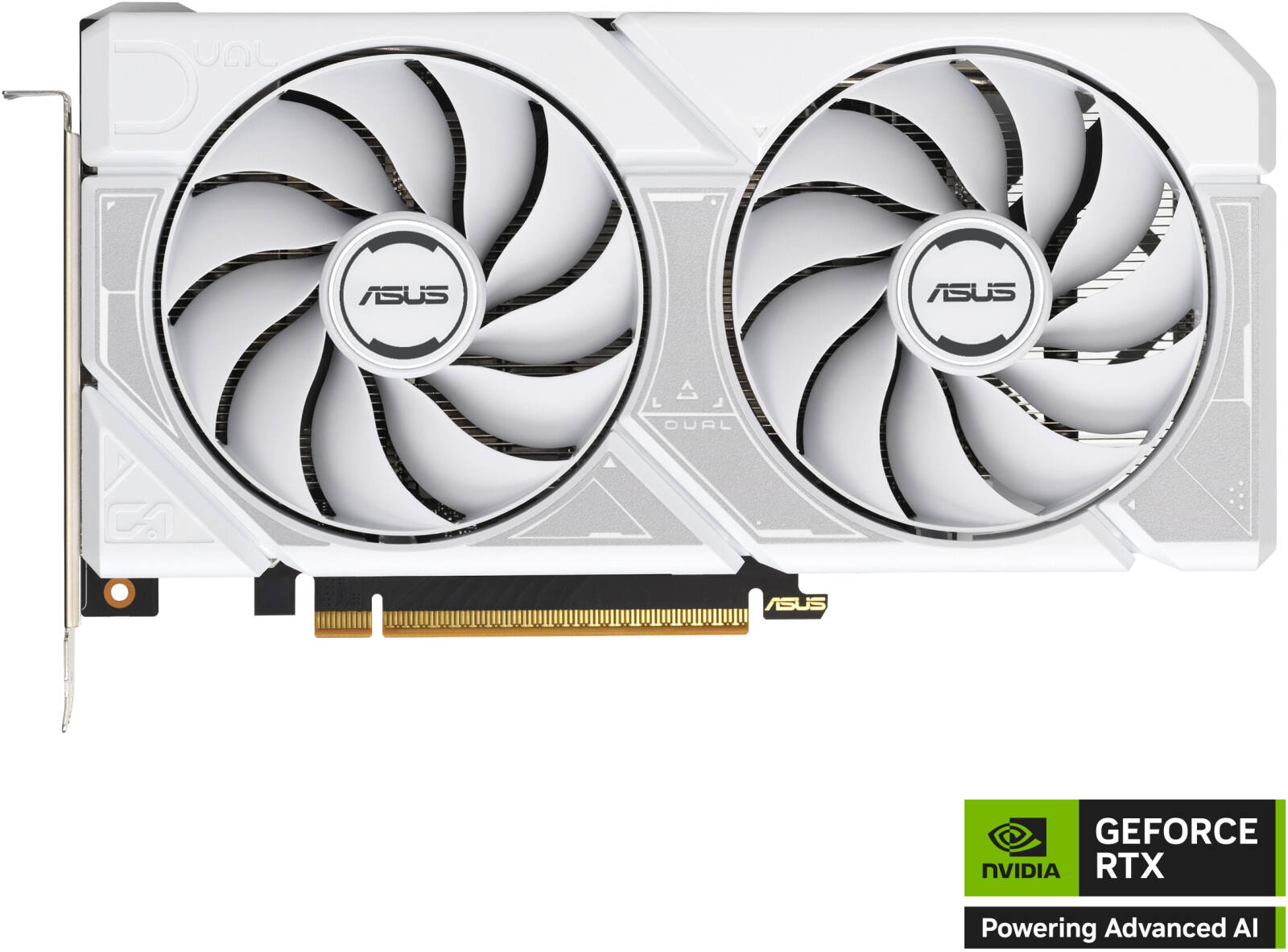 ASUS Dual GeForce RTX 5060 White OC Edition 8GB GDDR7 Graphics Card, 8GB GDDR7 128-Bit Memory, 2535MHz Boost Clock, 28 Gbps Memory Speed, 3840 CUDA Cores, PCI Express 5.0, White - كرت شاشه أبيض