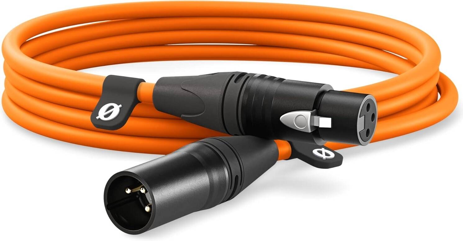 RODE XLR-3  XLR Cable Premium Quality (3m, Orange) - موصل صوت