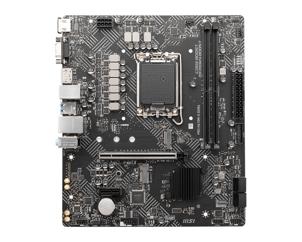 MSI PRO H610M-G DDR5 GAMING MOTHERBOARD - اللوحة الام