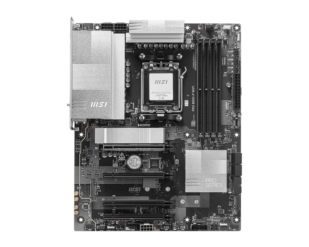 MSI PRO B850-P WiFi Motherboard DDR5 AM5 ATX, Wi-Fi 7, M.2 Gen5, 5G LAN - اللوحة الأم