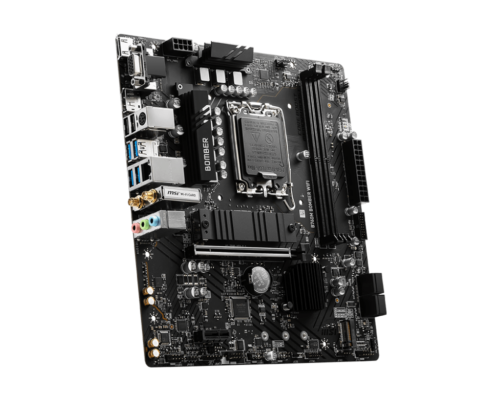 MSI B760M Bomber WiFi Motherboard DDR5, Micro-ATX, LGA1700 - اللوحة الأم