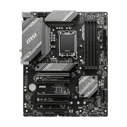 MSI B760 GAMING PLUS WIFI LGA 1700 DDR5 Gaming Motherboard - اللوحة الام