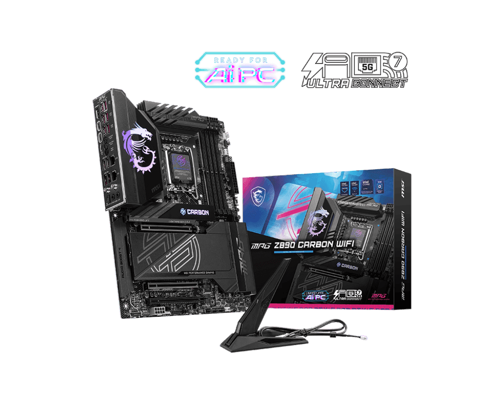 MSI MPG Z890 CARBON WIFI Motherboard - اللوحة الام MSI MPG Z890 CARBON WIFI Motherboard - اللوحة الام