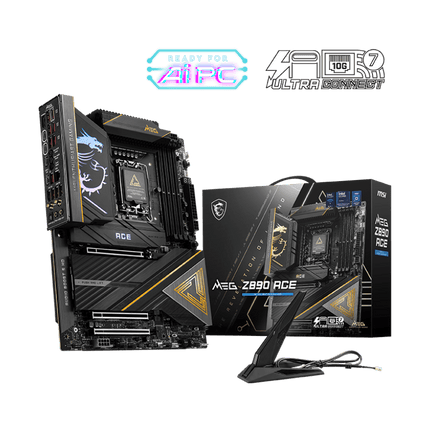 MSI MEG Z890 Ace Wifi DDR5 LGA 1851 Intel ATX Gaming Motherboard - لوحة الأم الاسطوريه