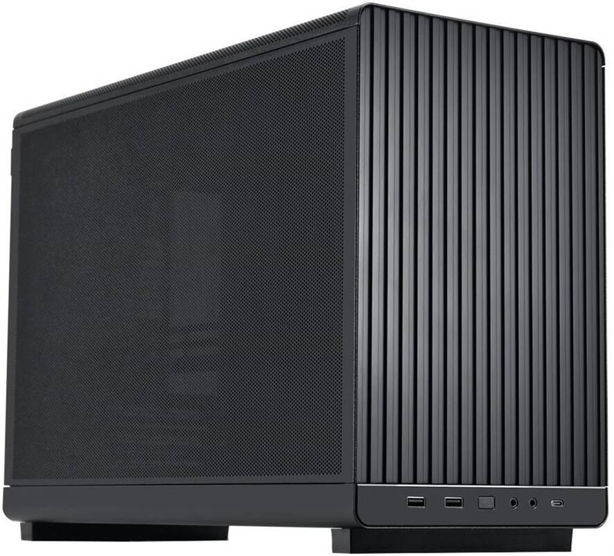Lian Li A3-mATX Case, No Fans Included, Supports 360mm Radiator & 10x 120mm Fan Support, ATX/SFX/SFX-L, Black - كيس اسود
