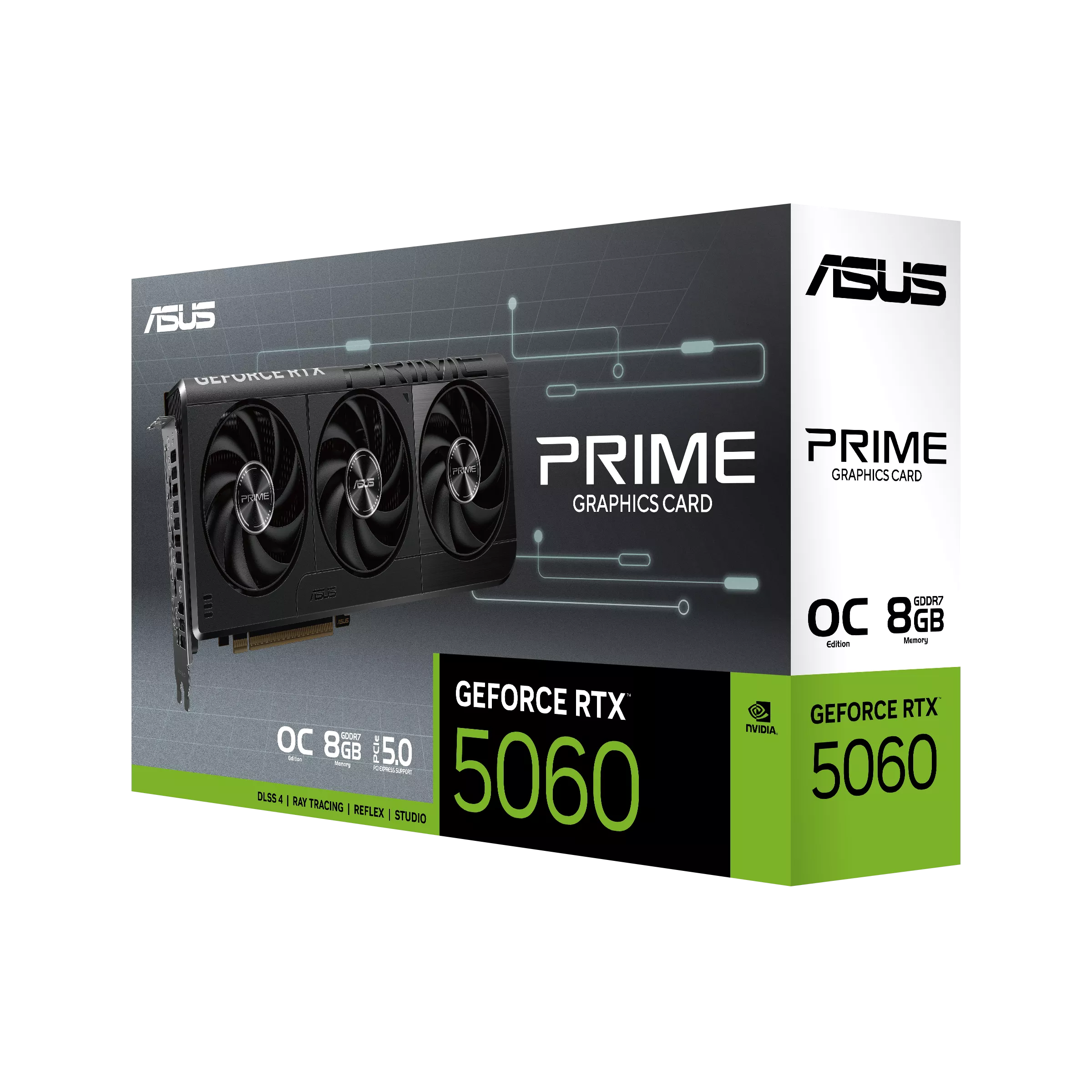 ASUS PRIME GeForce RTX 5060 8GB GDDR7 OC Edition - كرت شاشة