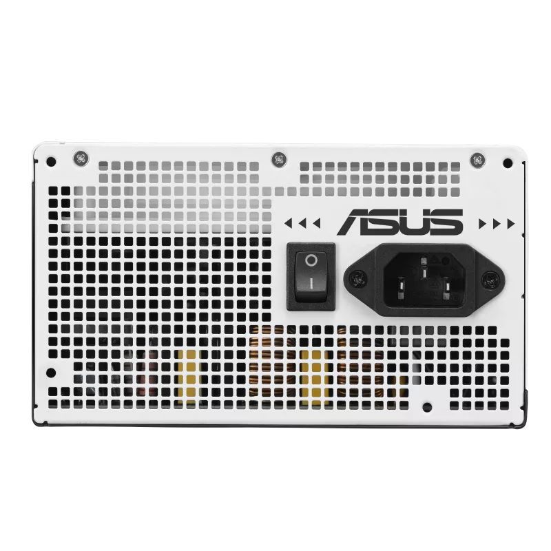 ASUS Prime AP-850G Fully Modular ATX Power Supply, 850W Power, 80 Plus Gold Efficiency, Active PFC, ATX 3.0 Compatible, Dual-Ball Fan Bearings, White - مزود الطاقة