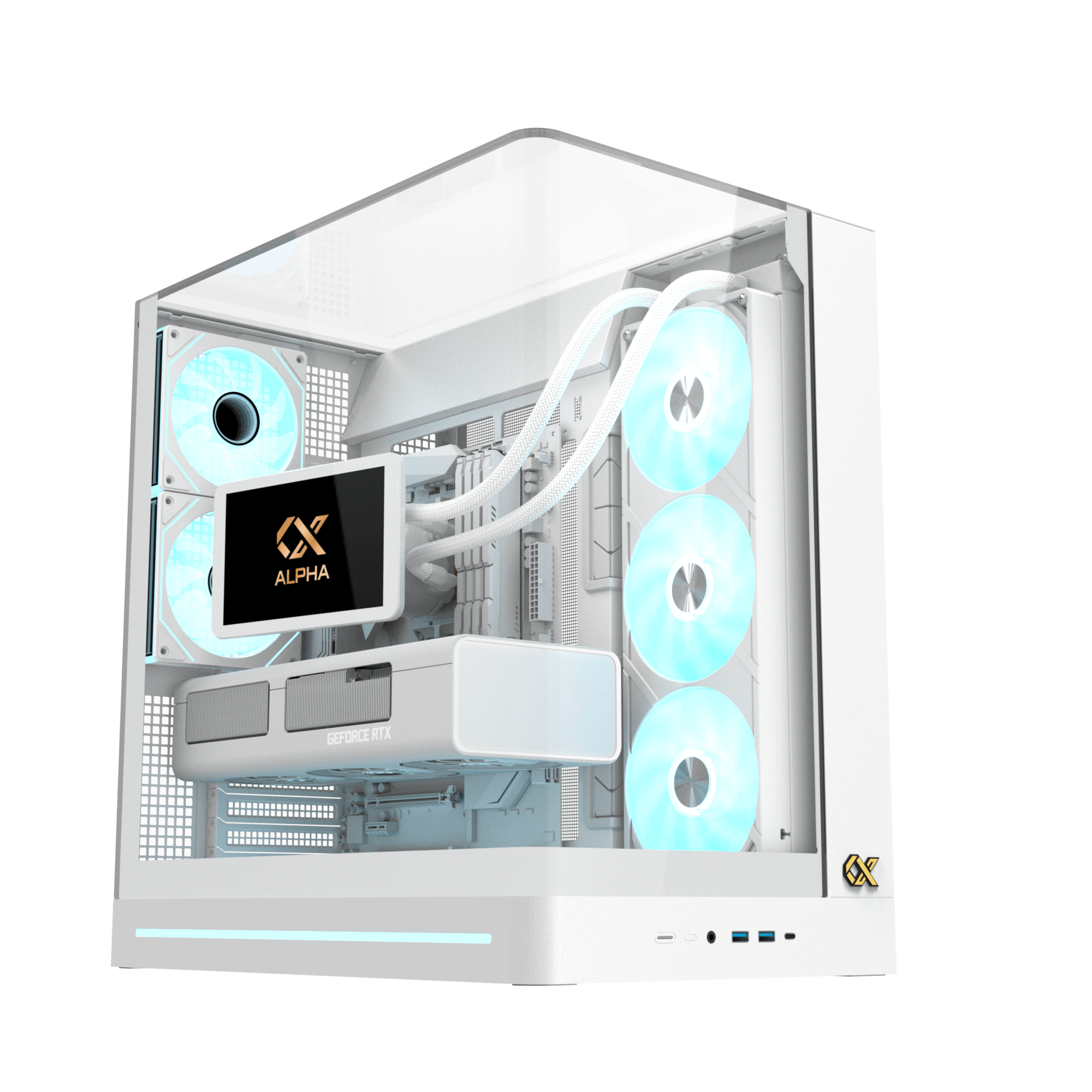 XIGMATEK PANO II ARCTIC WHITE CASE- كيس العاب ابيض