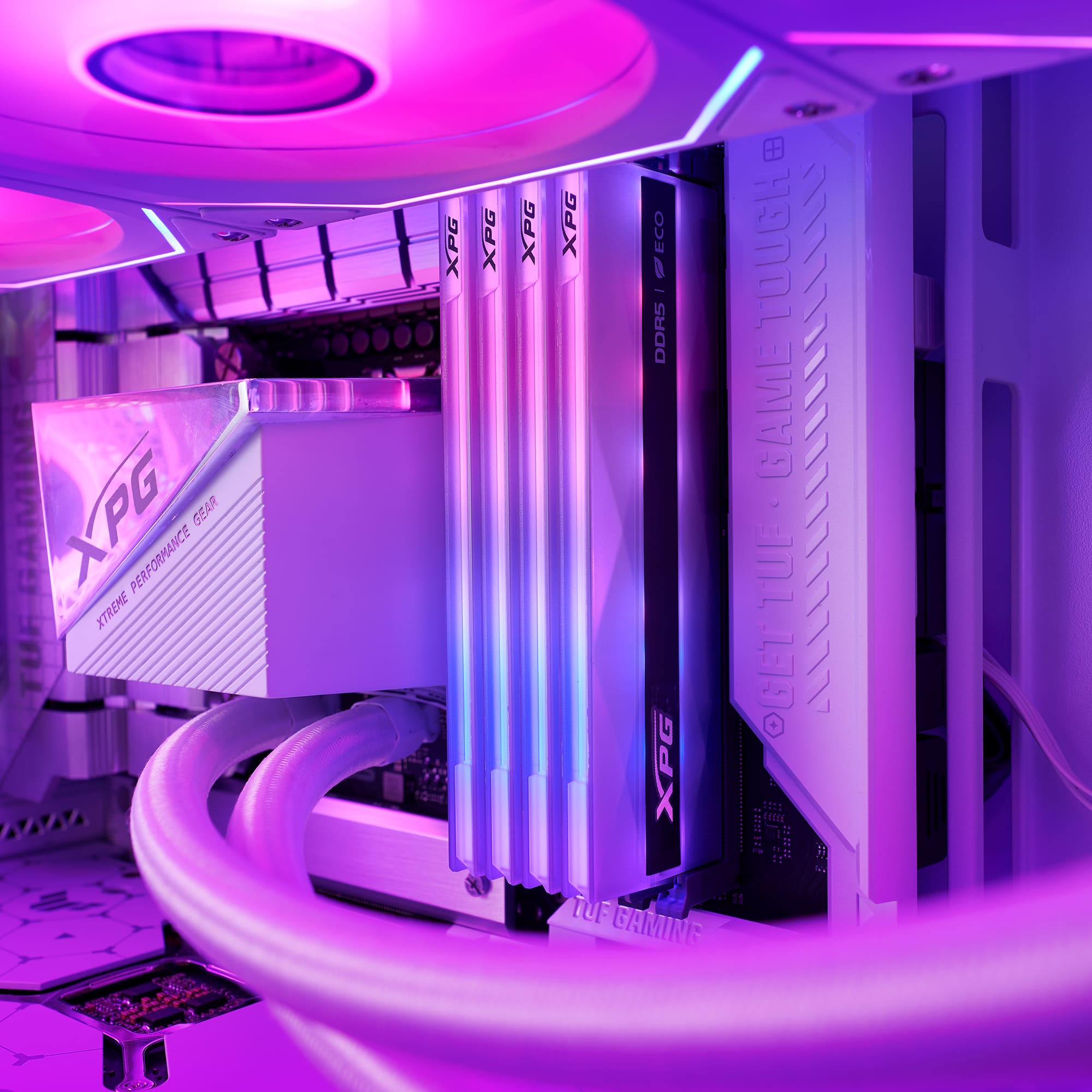 XPG LANCER NEON RGB 32GB (16GB*2) DDR5 RAM 8000 MHz CL38 - الذاكرة العشوائية