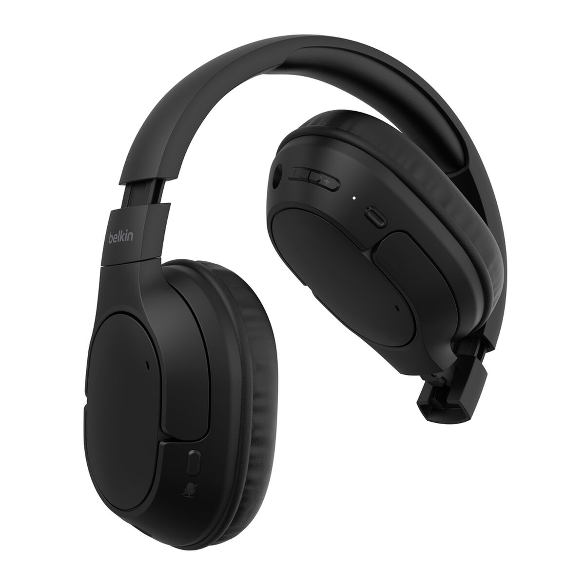 Belkin SoundForm Surround Wireless Over-Ear Headphones, 60H Battery, Multipoint, Black
