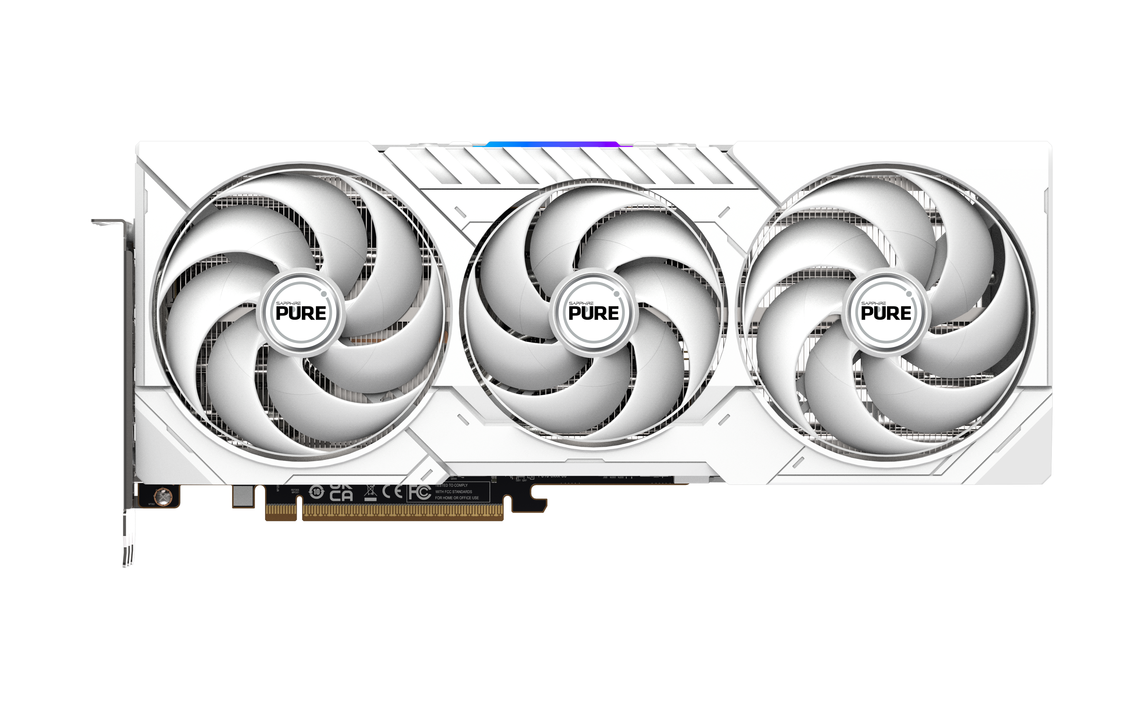 SAPPHIRE PURE AMD RADEON RX 9070 GAMING OC 16GB DUAL HDMI / DUAL DP - WHITE GPU  - كرت شاشه أبيض