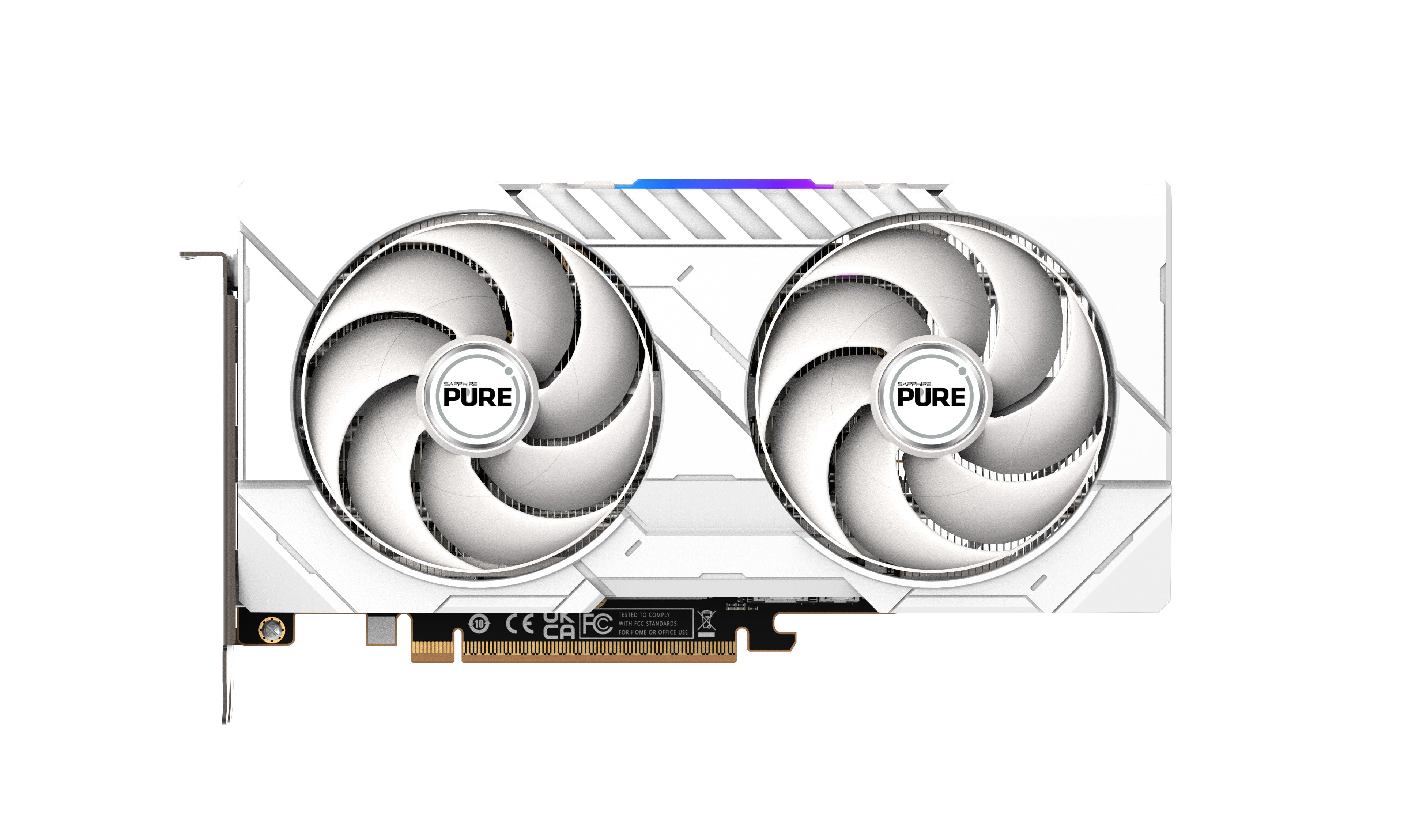 SAPPHIRE PURE AMD RADEON RX 9060 XT GAMING OC 16GB DUAL HDMI / DP - WHITE  - كرت شاشه أبيض