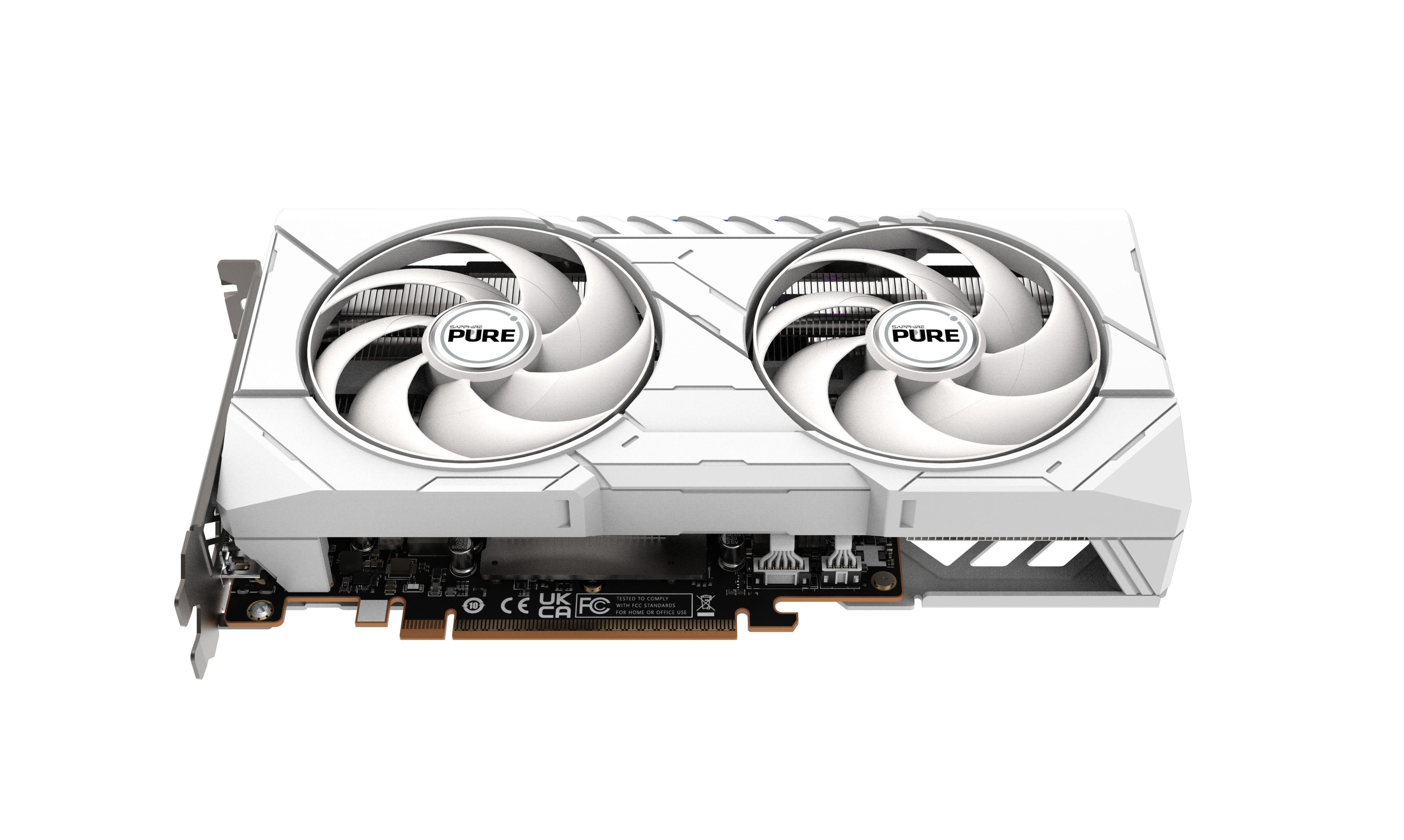 SAPPHIRE PURE AMD RADEON RX 9060 XT GAMING OC 16GB DUAL HDMI / DP - WHITE  - كرت شاشه أبيض