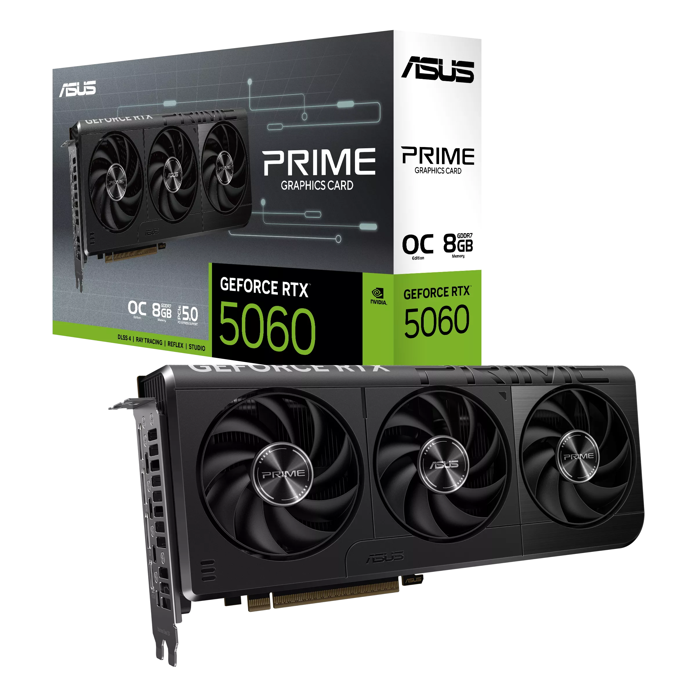 ASUS PRIME GeForce RTX 5060 8GB GDDR7 OC Edition - كرت شاشة