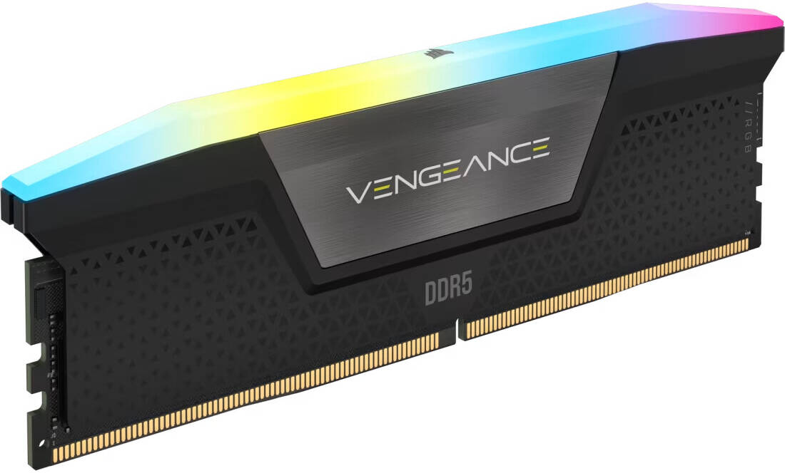 Corsair VENGEANCE RGB 16GB (2x8GB) RGB DDR5 Memory Kit, 5200 MHz CL 40, Intel XMP 3.0  - الذاكرة العشوائية