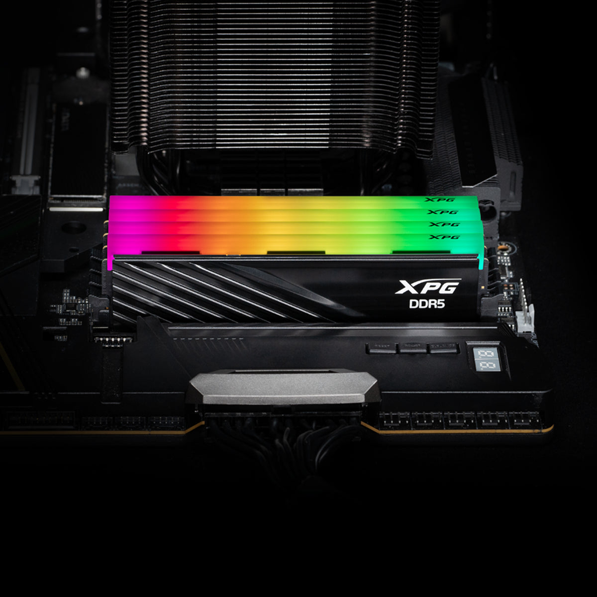 XPG Lancer Blade 32GB (2x16GB) DDR5 6000MHz CL48 Black RGB Memory Kit, Intel XMP 3.0 & AMD EXPO - رامات