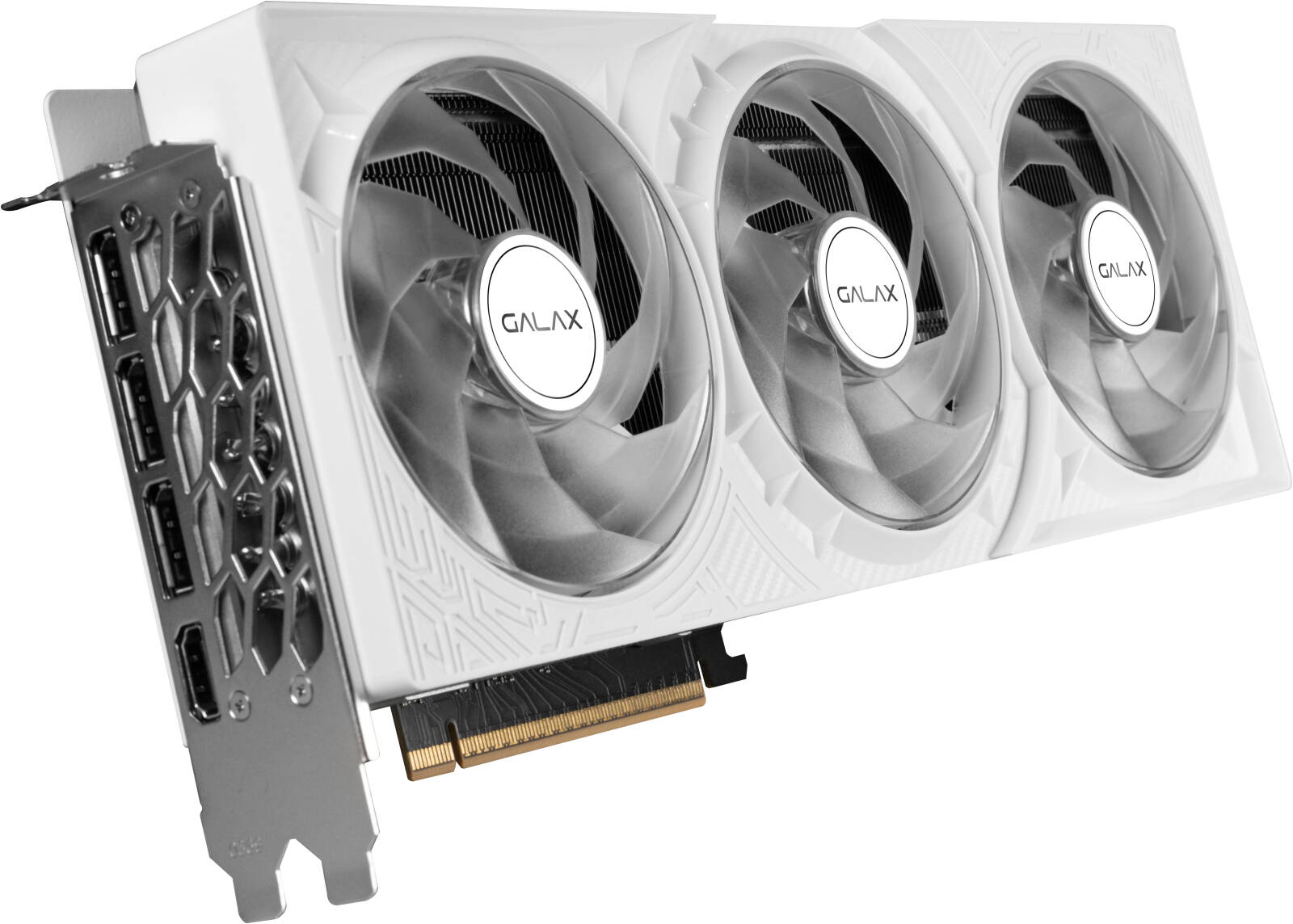 GALAX GeForce RTX 5080 1-Click OC Graphics Card, 16GB GDDR7 256-Bit Memory, 2625MHz Boost Clock, 30 Gbps Memory Speed, 10752 CUDA Cores, PCI-Express 5.0, White - كرت شاشه أبيض