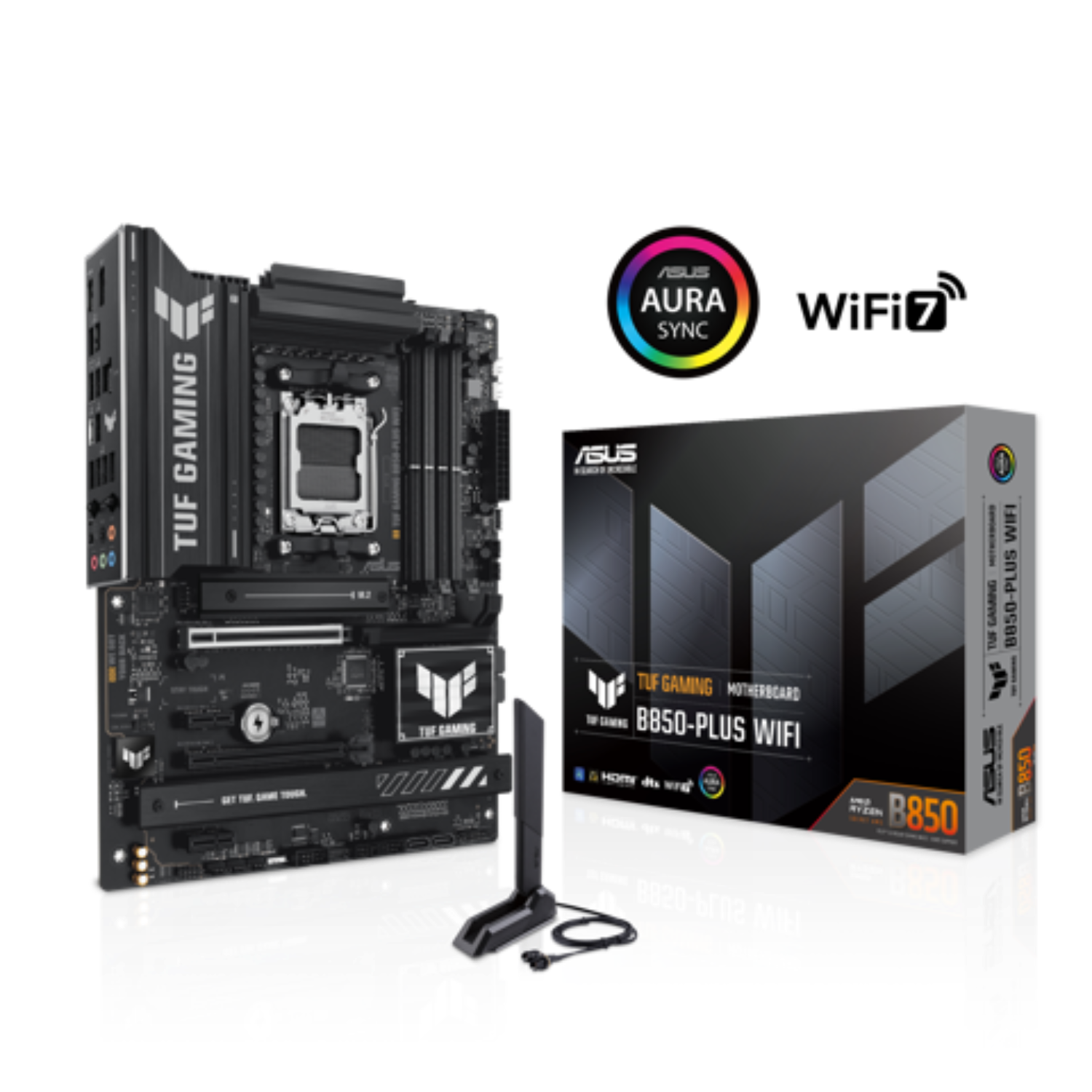ASUS TUF GAMING B850-Plus Wi-Fi & BT AM5 ATX Motherboard DDR5 - اللوحة الام ASUS TUF GAMING B850-Plus Wi-Fi & BT AM5 ATX Motherboard DDR5 - اللوحة الام