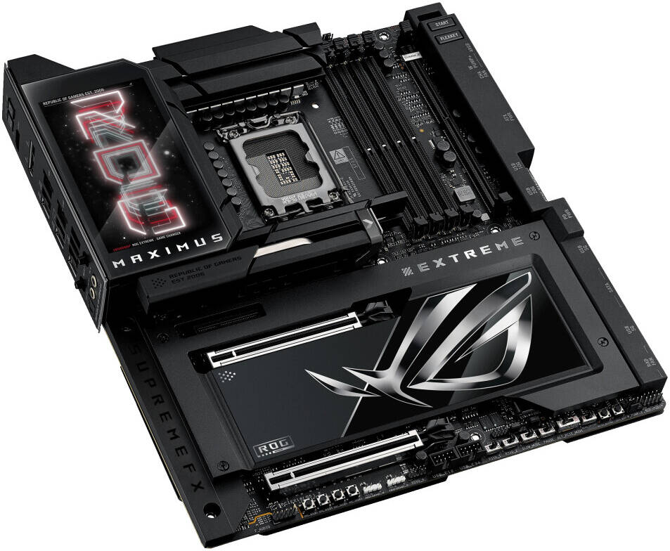 ASUS ROG MAXIMUS Z890 EXTREME Intel LGA 1851 E-ATX Motherboard (DDR5, PCIe 5.0, Wi-Fi 7, Dual Thunderbolt 5) - اللوحة الأم