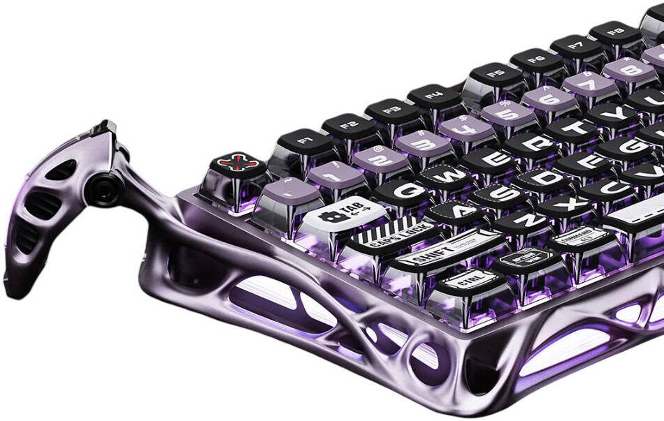 GRAVASTAR MERCURY V75 Pro Special Edition Gaming Keyboard - Iron Purple - كيبورد احترافي