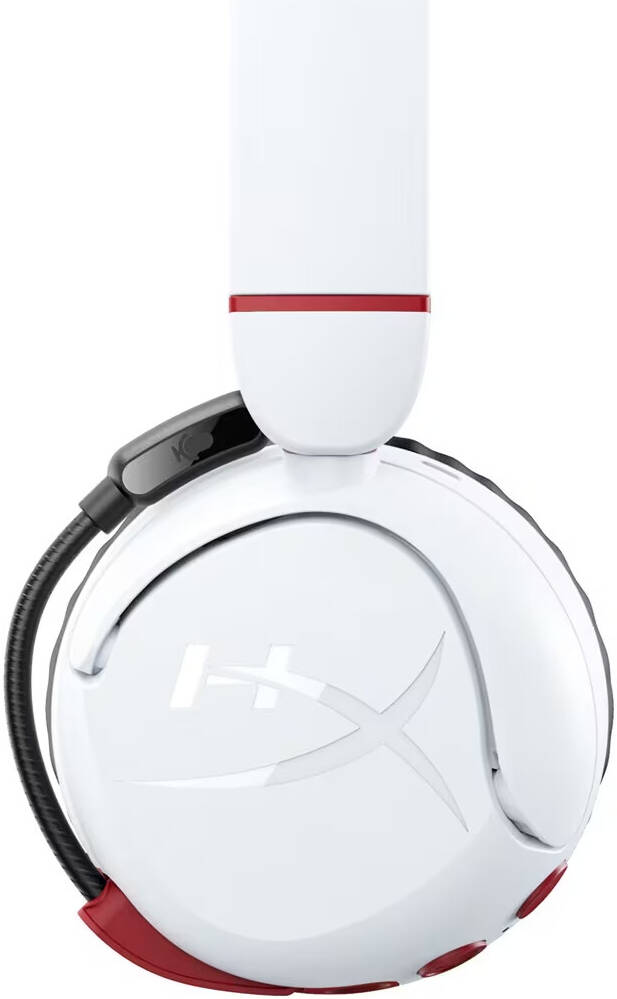 HyperX Cloud Mini, Wireless Gaming Headset, Microphone, Immersive Audio, Comfortable And Lightweight, BT 5.3, 25 Hours Battery Life, Volume Level Below 85 dB, For Ages 8-12, White -  سماعه القيمنق