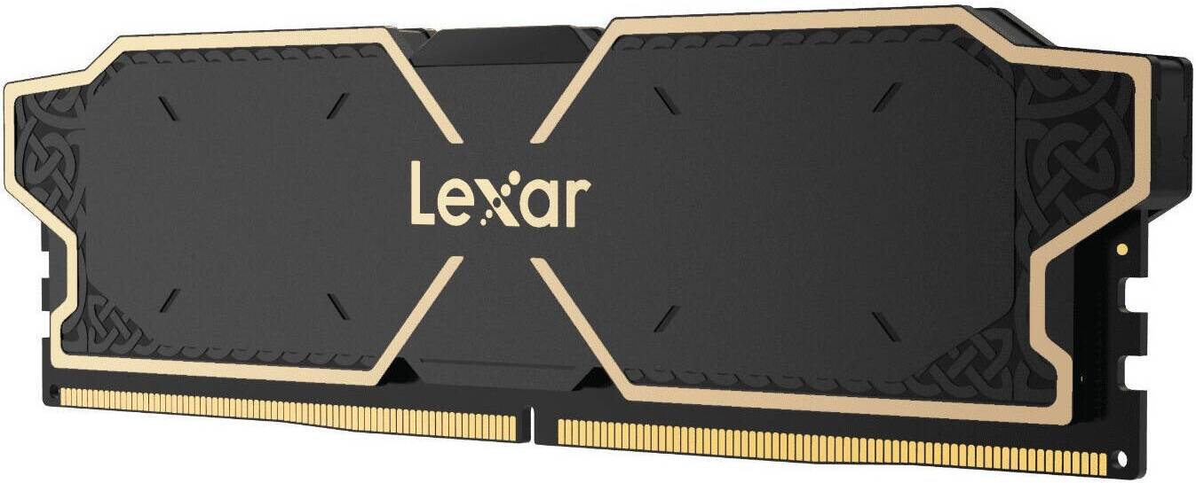 Lexar THOR OC DDR5 Desktop Memory, 32GB (2x16GB) Capacity, 6000 MT/s Memory Speed, CL32 CAS Latency, Intel XMP 3.0 & AMD EXPO Profiles, Black | LD5U16G60C32LG-RGD