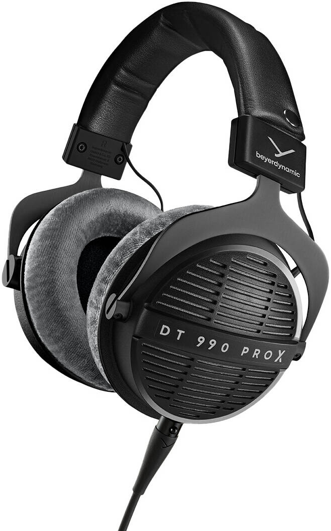 Beyerdynamic DT 990 Pro X Open-Back Studio Headphones, STELLAR.45 Drivers, Enhanced Bass, Wide Stereo Soundstage, Detachable Cable, Comfortable Design, Grey - سماعه أحترافيه