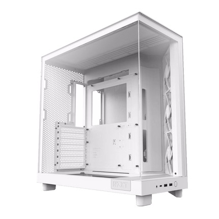 حقيبة NZXT H6 FLOW COMPACT DUAL-CHAMBER ATX - كيس أبيض