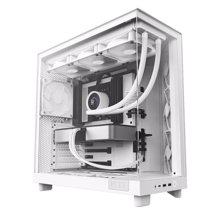 حقيبة NZXT H6 FLOW COMPACT DUAL-CHAMBER ATX - كيس أبيض