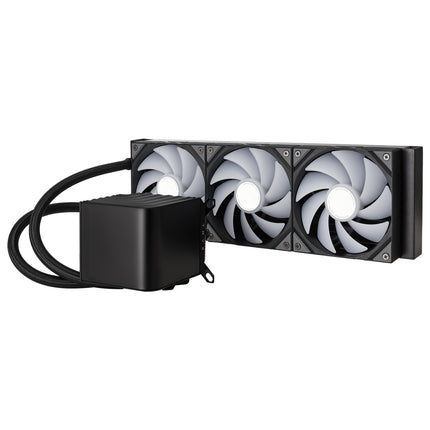 TryX Panorama ARGB 360mm AIO Liquid Cooler With AMOLED 2K Curve Screen - Black-  مبرد مع شاشه أسود