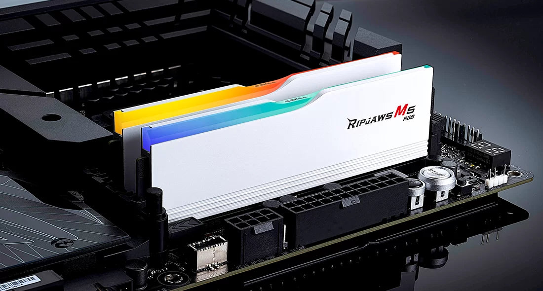 G.Skill Ripjaws M5 32GB (2x16GB) DDR5-6000 CL30-40-40-96 RGB Intel XMP / EXPO White - رام