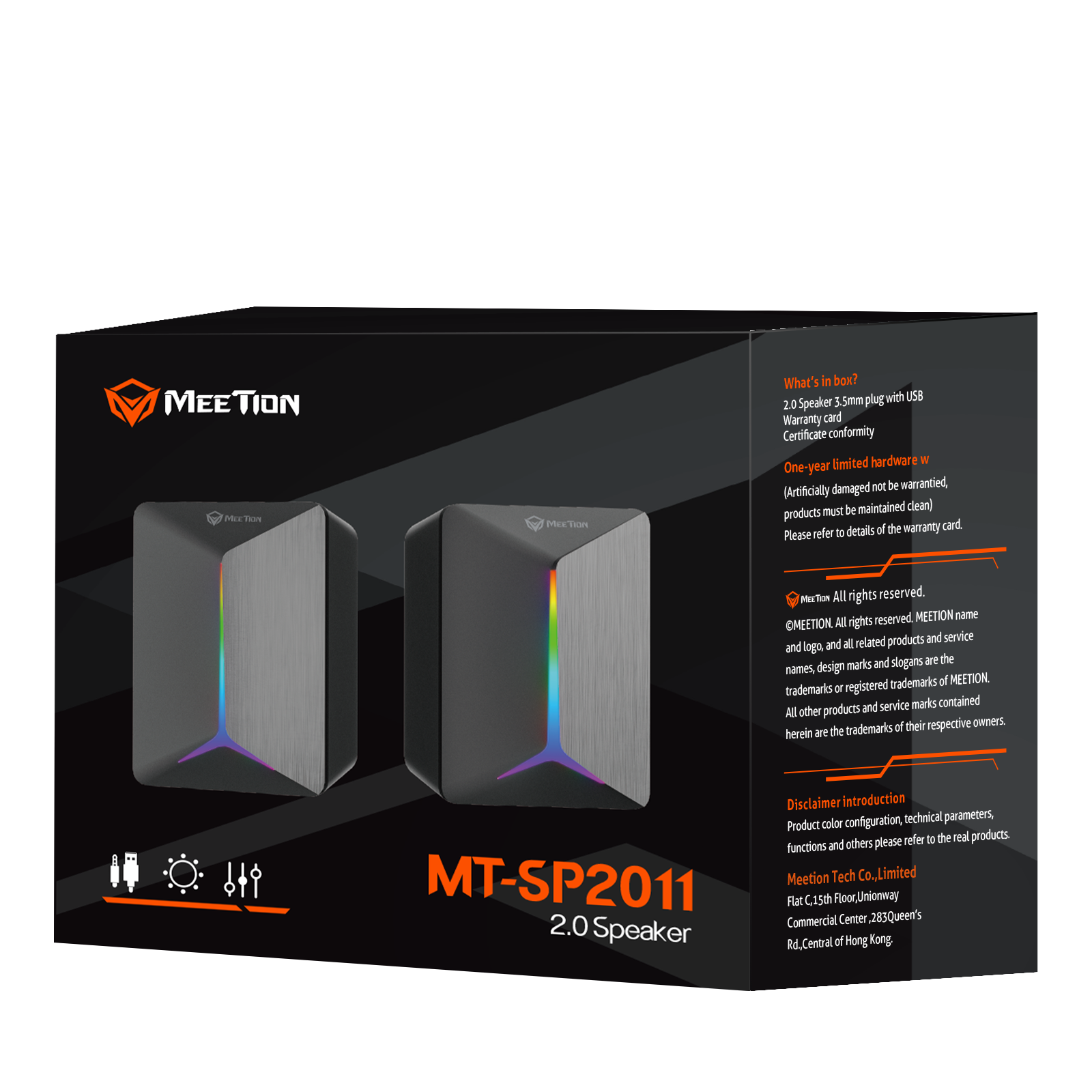 MeeTion Gaming Stereo Desktop Speakers MT-SP2011 - سبيكرات MeeTion Gaming Stereo Desktop Speakers MT-SP2011 - سبيكرات