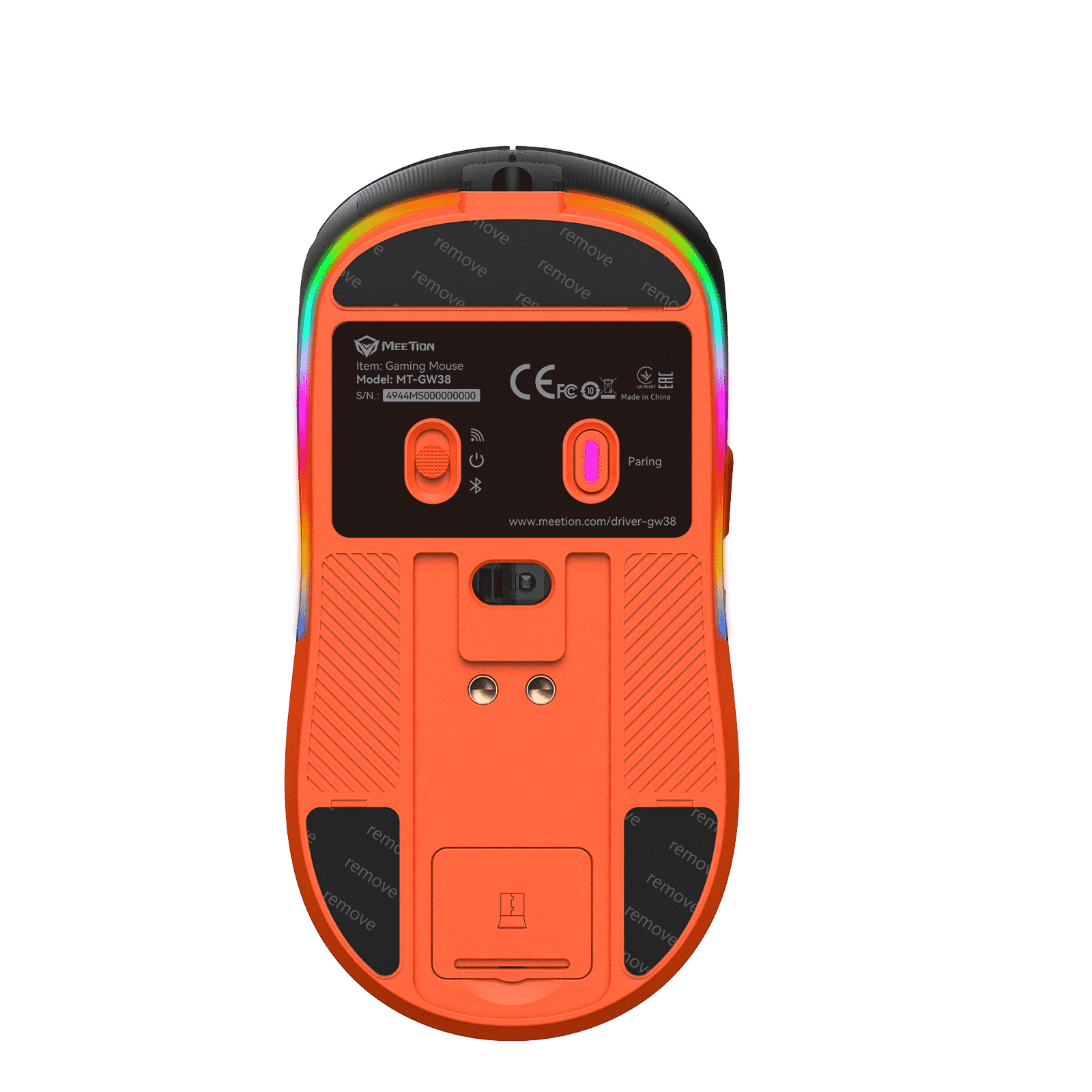 Meetion GW38 Gaming Mouse Wireless with Magnetic Charging Dock - ماوس لا سلكي
