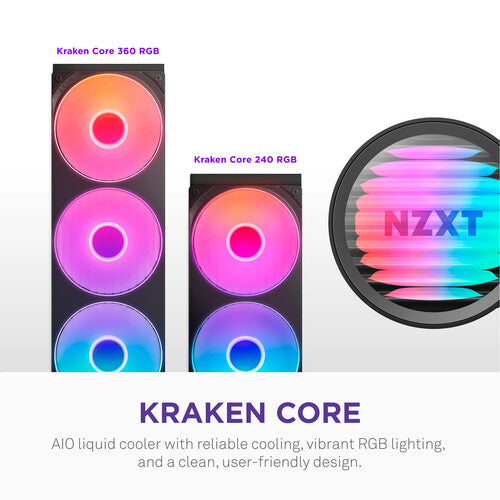 NZXT Kraken Core 360 RGB - AIO CPU Liquid Cooler - مبرد