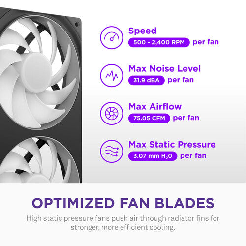 NZXT Kraken Core 360 RGB - AIO CPU Liquid Cooler - مبرد