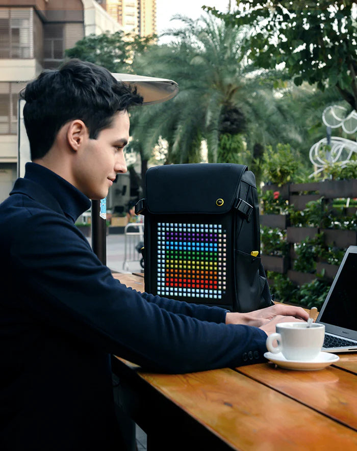 Divoom Pixoo Backpack-M Innovative Smart LED Backpack - حقيبة ظهر ذكية مع شاشه