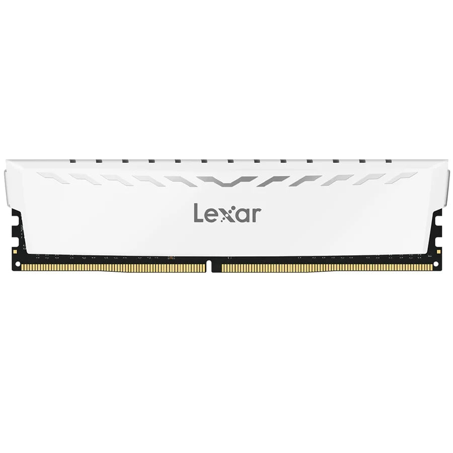 Lexar Thor 8GB DDR4 3600MHz CL18 Intel XMP 2.0 Gaming Desktop Memory (White) (LD4BU008G-R3600GSWG) - رام بيضاء