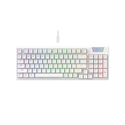 HAVIT GAMENOTE KB885L RGB Mechanical Keyboard White - لوحة مفاتيح أبيض